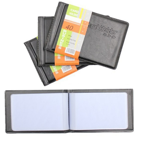 Super Slim PU leather 40 Cards ID Credit Card Holder Book Case Organizer Credit Card Case Men Business Wallet Purse Card Holders ► Photo 1/6