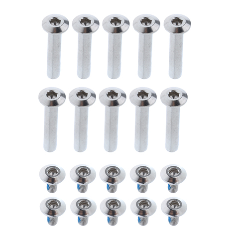 1 Set Inline Skate Wheel Screw Nail Replacement Roller Skates Nut Bolts Silver Easy Installation ► Photo 1/6
