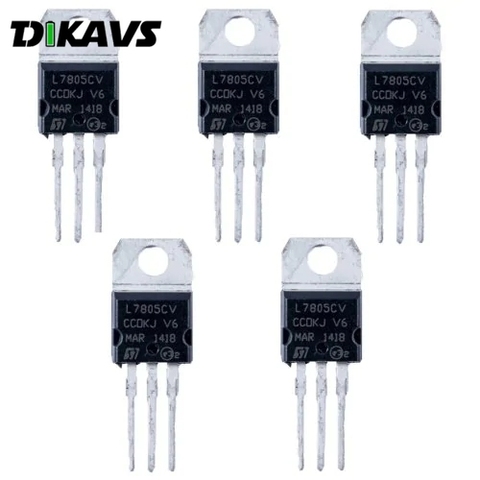 L7805CV 7806 7808 7809 7812 7815 7824CV Voltage Regulator  Electronic Parts   (Pack of 5) ► Photo 1/2