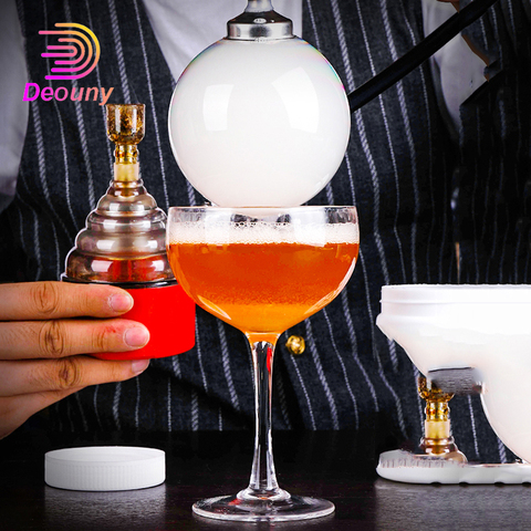 DEOUNY Bubble Molecule Cocktail Cooking Cigarette Tower  Smoking Gun Tube Food Cold Smoke Generator Kitchen Home Bar Accessories ► Photo 1/6