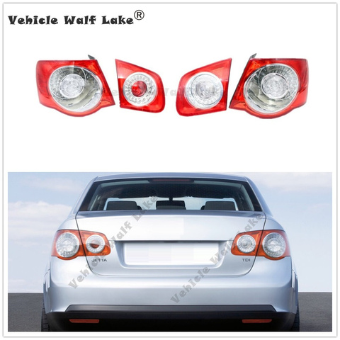 Car LED Rear Tail Light Lamp DRL For VW Jetta 5 MK5 Sendan 2006 2007 2008 2009 2010 2011 Car-Styling Outer inner left right side ► Photo 1/6