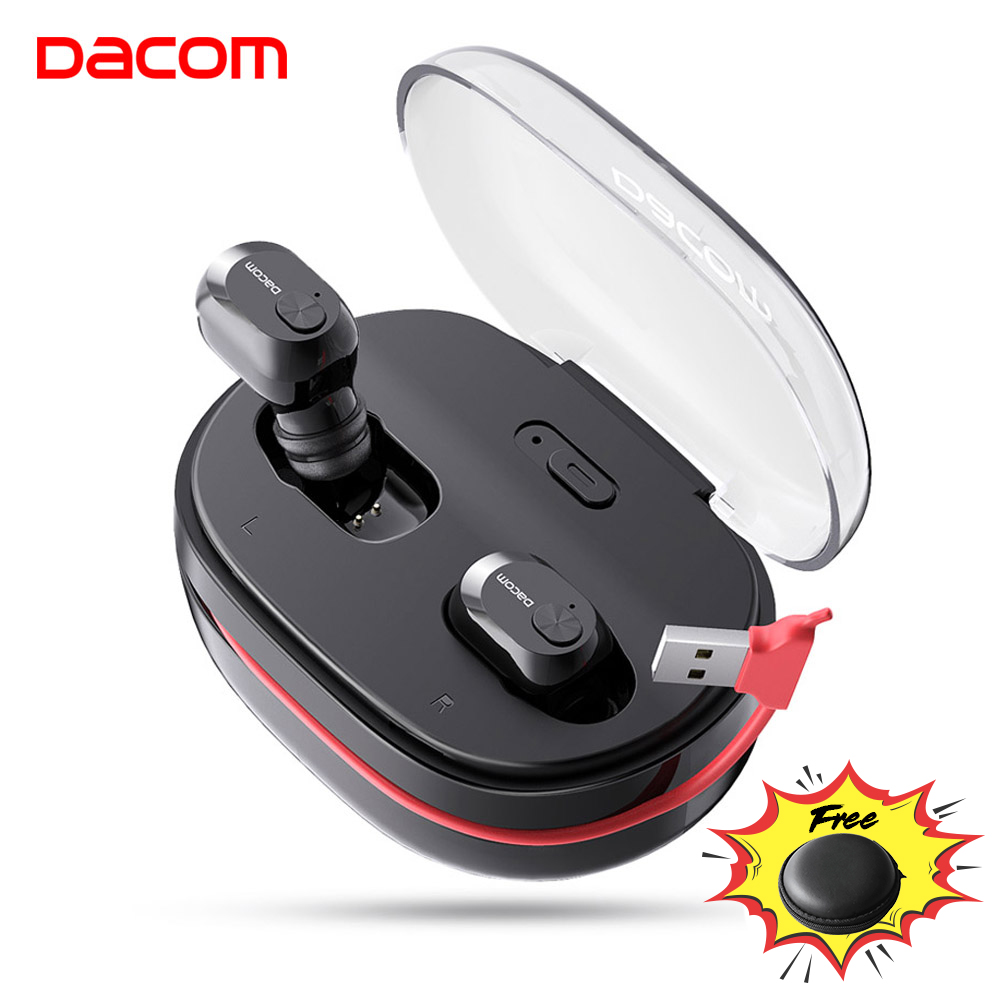 Price history & Review on DACOM K6H Pro TWS Handsfree Air Earpiece Mini Headset Stereo Bluetooth 5.0 Earbuds Buds Wireless Earphone Headphones PK i12 tws | AliExpress Seller - DACOM Official Store Alitools.io