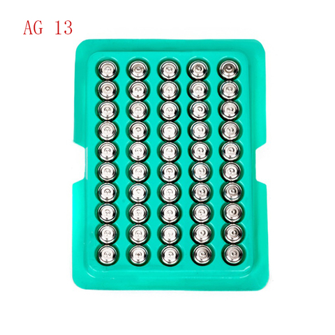 new 50pcs Cell Coin Watches Battery LR44 AG13 L1154 357 SR44 1.5V Alkaline Button Batteries Suitable For Watch ► Photo 1/4