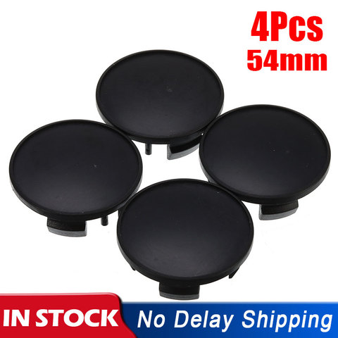 4 Pcs/Set 54mm Universal Black Car Wheel Center Hub Caps Wheel Center Cover Tyre Rim Hub Emblem Bandages ► Photo 1/6