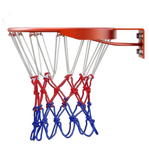 Basketball Net All-Weather Basketball Net Red+White+Blue Tri-Color Basketball Hoop Net Powered Basketball Hoop Basket Rim Net ► Photo 1/1