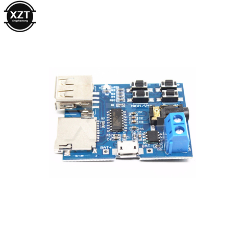 Mp3 nondestructive decoder board Built-in amplifier mp3 module mp3 decoder TF card U disk decoding player ► Photo 1/4