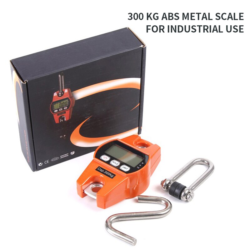 200kg 50g Mini Crane Scale Portable Digital Weight Scale Heavy Duty Hanging  Hook Scales Stainless Steel Industrial Hanging Scale