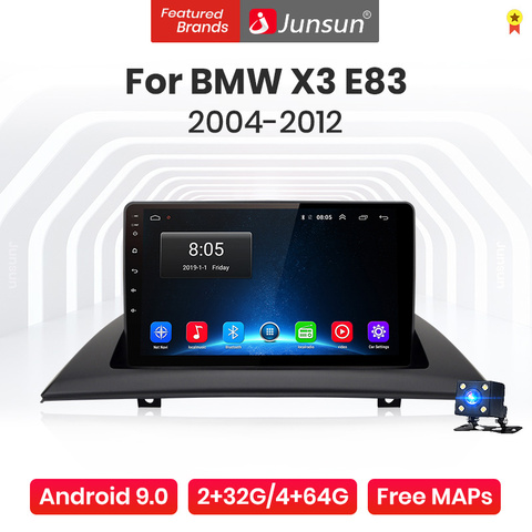 Junsun V1 Pro 4G+64G Android 10.0 4G Car Radio Multimedia Player For BMW X3 E83 2004-2012 GPS Navigation no 2din dvd autoradio ► Photo 1/6