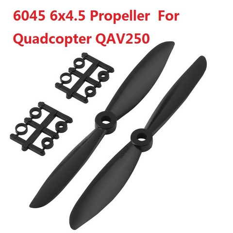 2Pcs Prop 5030 5045 6030 6045 8045 6x4.5 Black Propeller Props CW CCW For Quadcopter QAV250 New Sale ► Photo 1/6