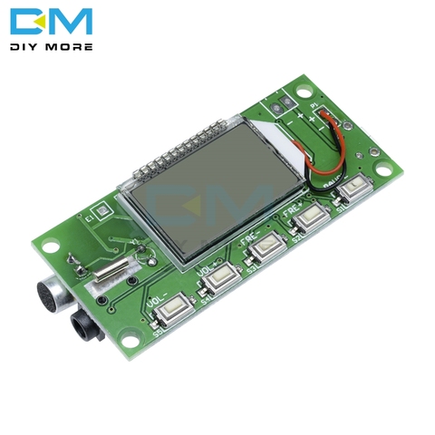 DSP PLL 87-108MHz Stereo FM Transmitter Module Digital LCD Display Wireless Microphone Board Multi-function Frequency Modulation ► Photo 1/6