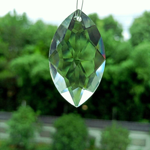 50MM Horse Eye Crystal Pendant Glass Clear Chandelier Crystals Prisms DIY Lighting Accessories Hanging Ornament Home Decoration ► Photo 1/6