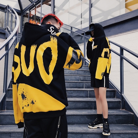 IN stock Korea 2022 Winter Women Hoodie Casual streetwear Hip hop Long Sleeve Pullover Sweatshirts Female Couple wear Clothes ► Photo 1/6