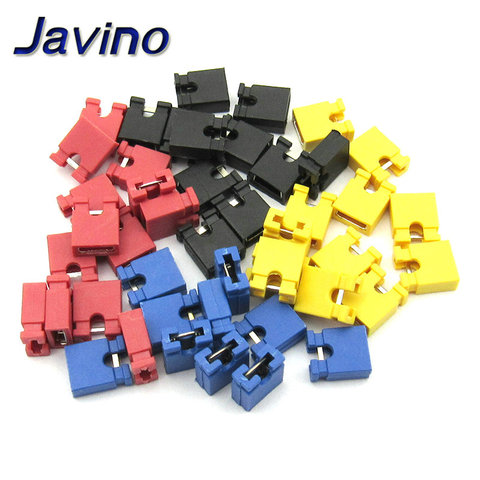 100pcs Pin Header Jumper blocks Connector 2.54 mm for 3 1/2 Hard Disk Drive CD/DVD Drive Motherboard and/or Expansion Car ► Photo 1/6