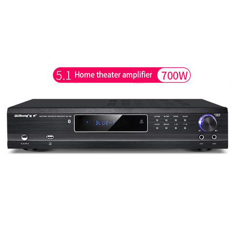 500W/700W 220V HIFI Fever Digital Amplifier High Power Bluetooth Amplifier 5.1 Channel Professional KTV Amplifier Audio Karaoke ► Photo 1/5