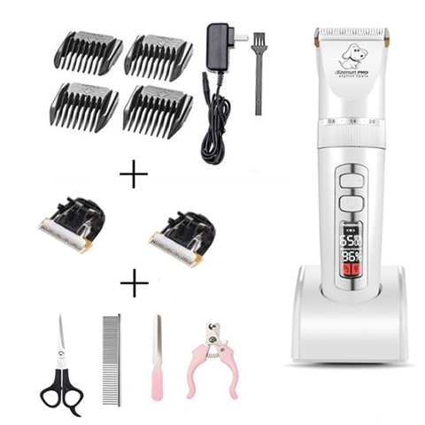Baorun P9 Clipper Dogs Professional LCD Screen Pet Cat Clippers Electrical Grooming Trimmer Rechargeable Haircut Machine Animal ► Photo 1/6