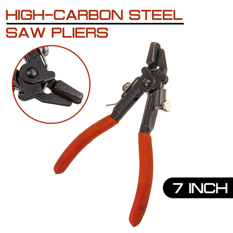 7 inch High-carbon Steel + Zinc Alloy Lightweight  Band Saw Pliers Sawtooth Cutter Picking Punch Saw Line Dresser Woodworking ► Photo 1/6