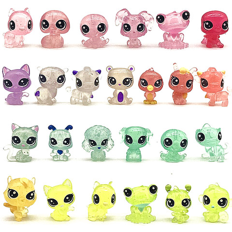 2CM Pet shop transparency limit Collection Figure Collie Dog Cat Animals Loose Cute Kid Toys Figure Gift ► Photo 1/5