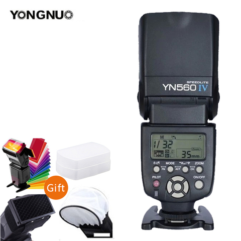 YONGNUO YN560IV YN560-IV YN560 IV Wireless Flash Speedlite YN560-TX II Trigger For Canon Nikon Olympus Pentax Fuji Camera ► Photo 1/4