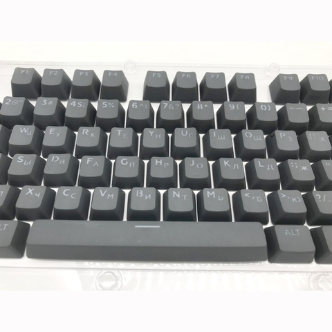 104 Keys Russian Backlit PBT Keycap OEM Profile Double Shot Backlight  Keycaps ► Photo 1/6