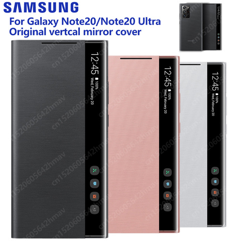 100% Original Samsung Galaxy Note20 Ultra 5G Smart Clear View Cover EF-NN985PSEGUS Clamshell Smart Sleep Case Protective Case ► Photo 1/6