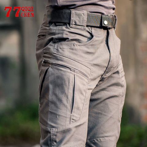 Waterproof Tactical Pants Men SWAT IX8 Military Wear-resistant Joggers Cargo City Army Multi-pocket Mens Trousers High Quality ► Photo 1/6