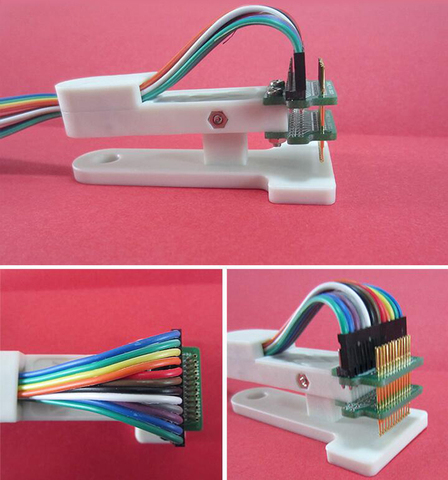 DYKB test Burning fixture 1.27MM spacing Test stand PCB clip pogo pin Debug Download Program Burn 3P 4P 5P 6P 7P 8P 9P 10P 12P ► Photo 1/6