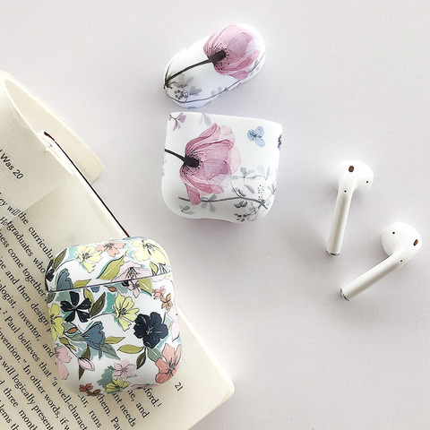 Art Flower Earphone Case For Apple Airpods 2 1 Air Pods Cases Cute Luminous Vintage Floral Cover For AirPod Pro Protector Shell ► Photo 1/6
