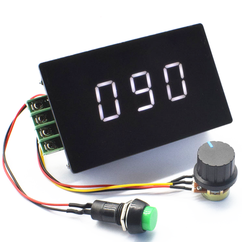 30A Digital display PWM DC motor governor 6V12V24V48V Infinitely variable speed Switch Electronic controller ► Photo 1/1