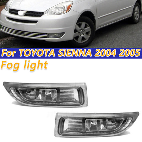 COOYIDOM Left Right Front Fog Driving Lamp Light Assembly Bar For TOYOTA SIENNA 2004 2005 81220-AE010 81210-AE010 ► Photo 1/6