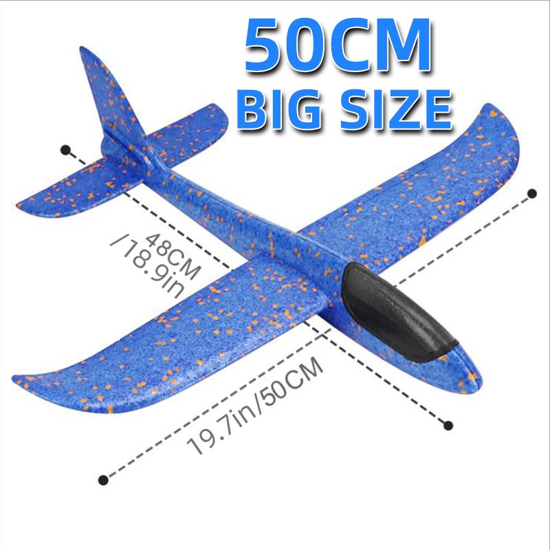 Plane Toy Kids Hand Throw Flying Glider For Children Foam Aeroplane Outdoor Gift 