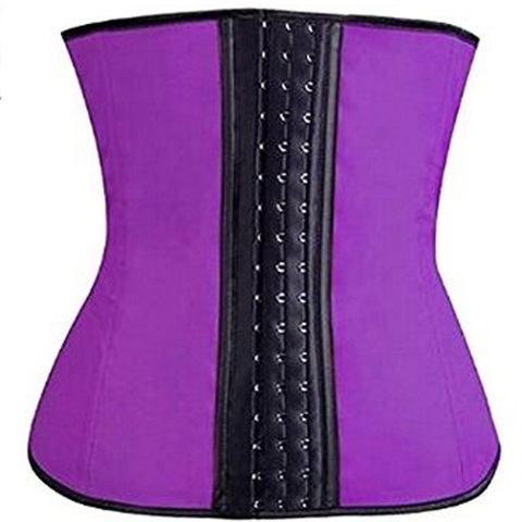 NINGMI Rubber Body shaper for women sexy Shapewear Waist Trainer Cincher latex Shaper Burning Slimming waist Belt Corset Bustier ► Photo 1/6