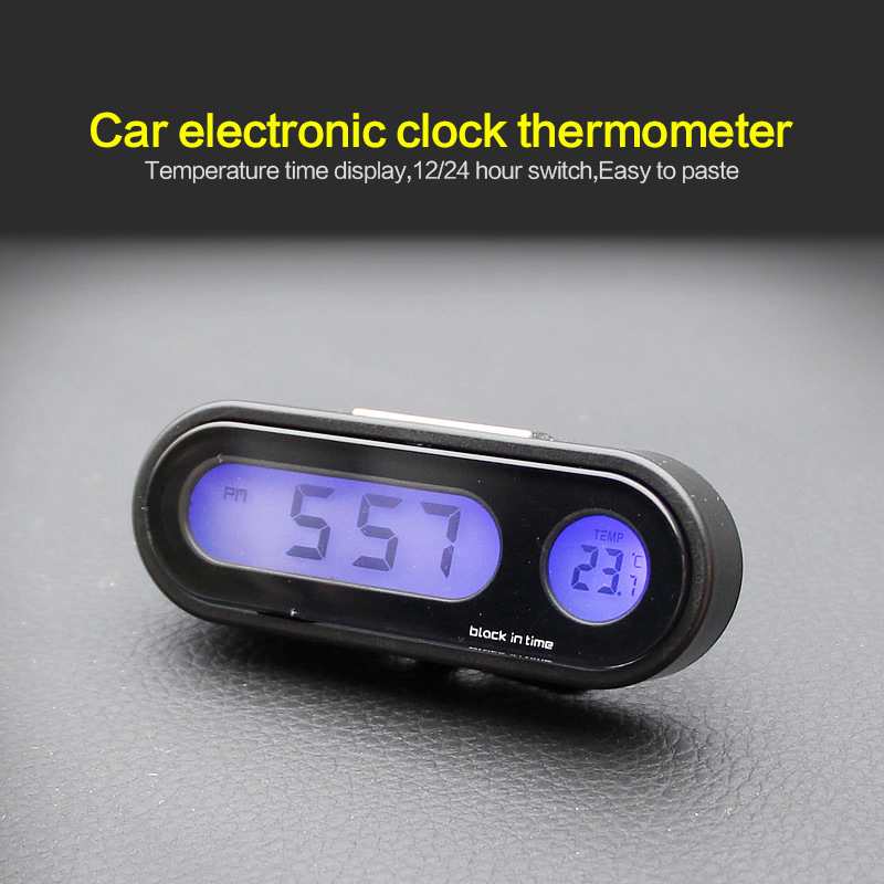 Small Portable Digital Travel Alarm Clock Automotive Electronic Stopwatch 