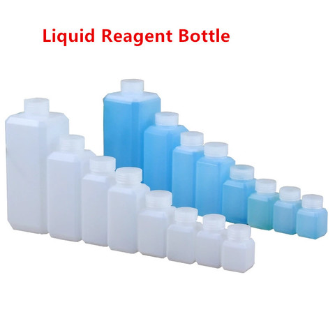 Empty square plastic bottle with Lid for Liquid Oil Reagent Food Grade HDPE container Leakproof refillable bottles ► Photo 1/6