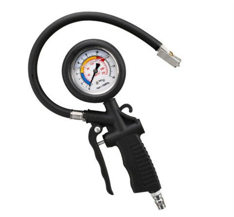 new digital High precision tire pressure gauge with inflatable head car tire pressure monitor count obviously add air pump gun ► Photo 1/3