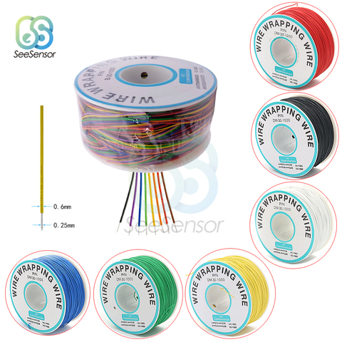 280m 30AWG Flexible Wrapping Wire Cable 0.56mm Electrical Wire Wrapping Wire Electrical Wire Copper Line DIY ► Photo 1/6