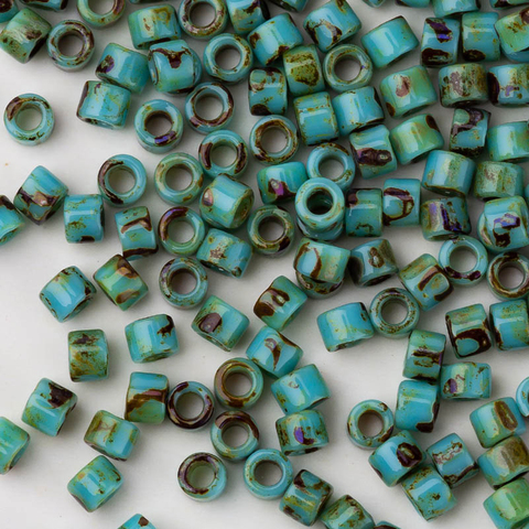 Taidian Miyuki Picasso Beads 11/0 For Statement Jewelry Perles Delica 3Grams/lot About 600pieces 1.6x1.3MM ► Photo 1/6