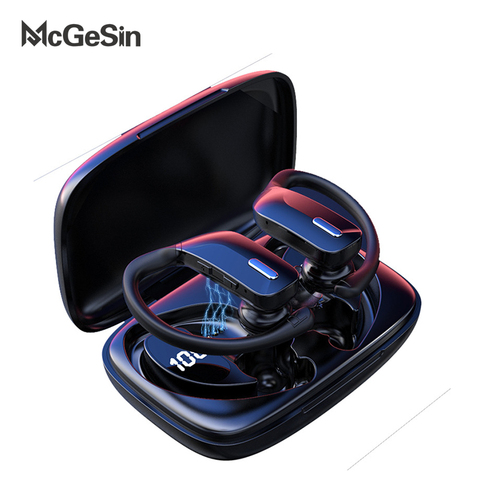 McGeSin NEW TWS Earphone Wireless Bluetooth Headphones Sport Earbuds Gaming Headsets LED Power Display Music Earphones With Mic ► Photo 1/6