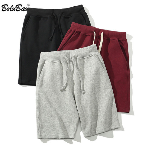 BOLUBAO Fashion Brand Men Casual Shorts Men's Elasticity Straight Shorts Summer New Solid Color Beach Shorts Male ► Photo 1/6