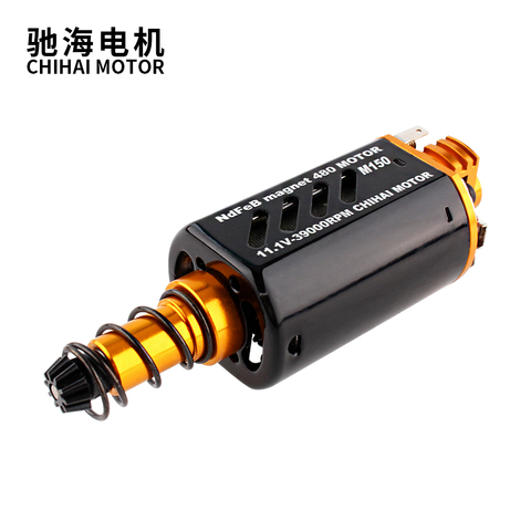 chihai motor CHF-480WA-8514T CNC M150 N35 Nd-Fe-B high speed AEG Motor Long Axis for M4A1-J9 ACR-J10 blaster gel toy  17TPA ► Photo 1/6