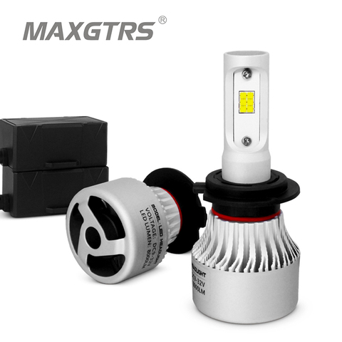 2x H1 H3 H4 H7 H8 H11 HB3 HB4 9005 HB3 9012 H16 Canbus CSP COB Led 72W Car Headlight Light Replacement Bulb Auto Driving Lamp ► Photo 1/6
