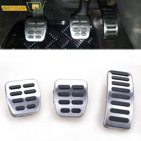 3Pcs Car Clutch Gas Fuel Pedal Brake Foot Cover For Skoda Fabia 6Y 5J Skoda Octavia 1U Roomster For VW Bora Golf MK3 MK4 Vento ► Photo 1/6