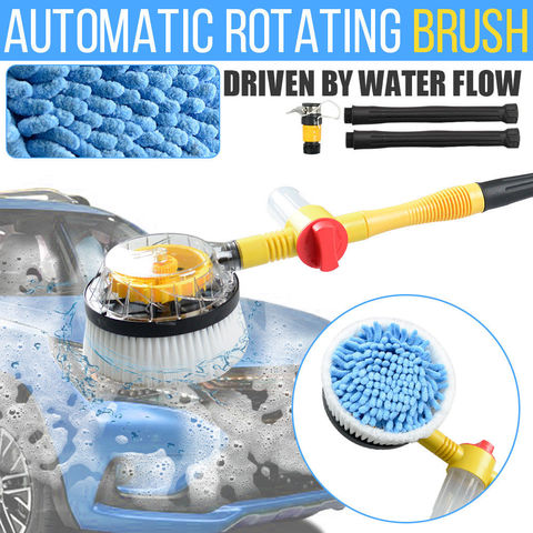 Flow Foam Brush Rotating Car Washer Microfiber Chenille Car Cleaner Vehicle Self-Washing Brush Sponge Cleaning Tool ► Photo 1/6