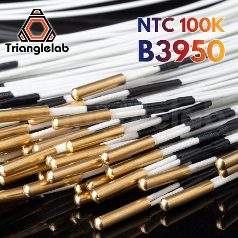Trianglelab NTC 100K ohm B3950 Thermistor Cartridge sensor High temperature 280℃ for E3D PT100 V6  Heater Block 3D printer ► Photo 1/5