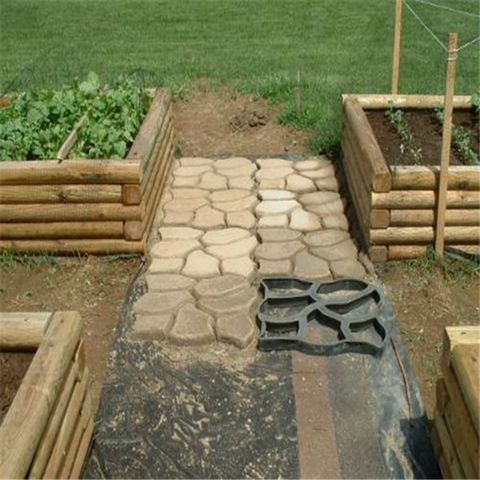 Garden Pavement Mold DIY Path Making Manually Paving Cement Brick Tool Stepping Stone Block Pavement Buildings Path Maker Mold ► Photo 1/6