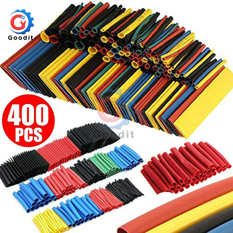 400PCS/Lot Polyolefin Heat Shrink Tube Set 8 Sizes 1-14mm 2:1 Heat Shrink Tubing Insulation Shrinkable Tube Wire Cable ► Photo 1/6