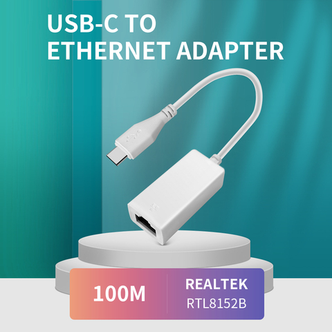 Thunderbolt Ethernet adapter USB 3.1 type-c to ethernet network usb c to RJ45 lan adapter for macbook&pro win10 laptop pc ► Photo 1/6