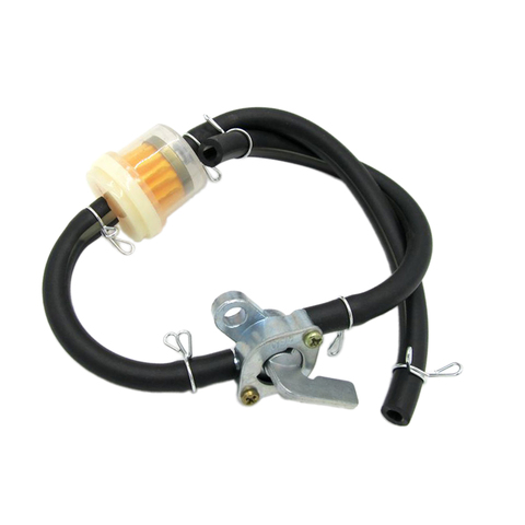 Gas Tank Fuel Switch Valve Pump Petcock Gas Hose Line & Filter for  50cc 110cc 125cc 150cc Chinese ATV's Dirt Bikes Go Karts ► Photo 1/6