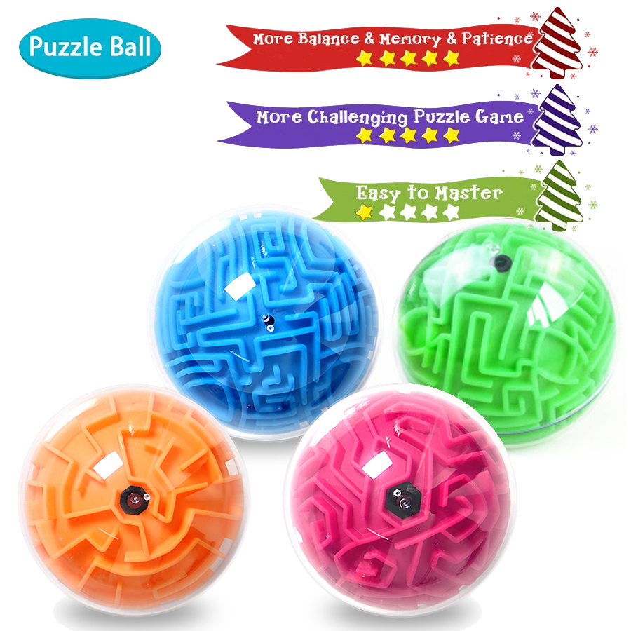 100Step 3D Puzzle Magic Maze Intellect Ball Labyrinth Sphere Kid Toys 