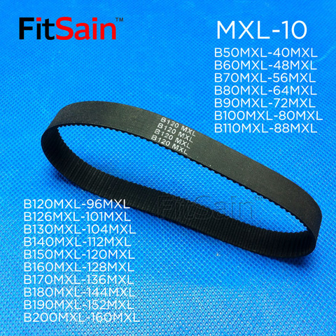 FitSain-MXL rubber belt Width 10mm Timing Belt B130/B140/B150/B160/B170/B180/B190/B200MXL ► Photo 1/5