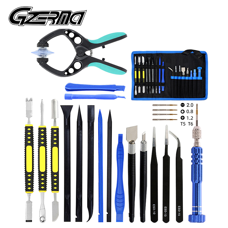 27 in 1 Cell Phone Repair Opening Tools Kit Set Pry Screwdriver For Samsung Appl 
